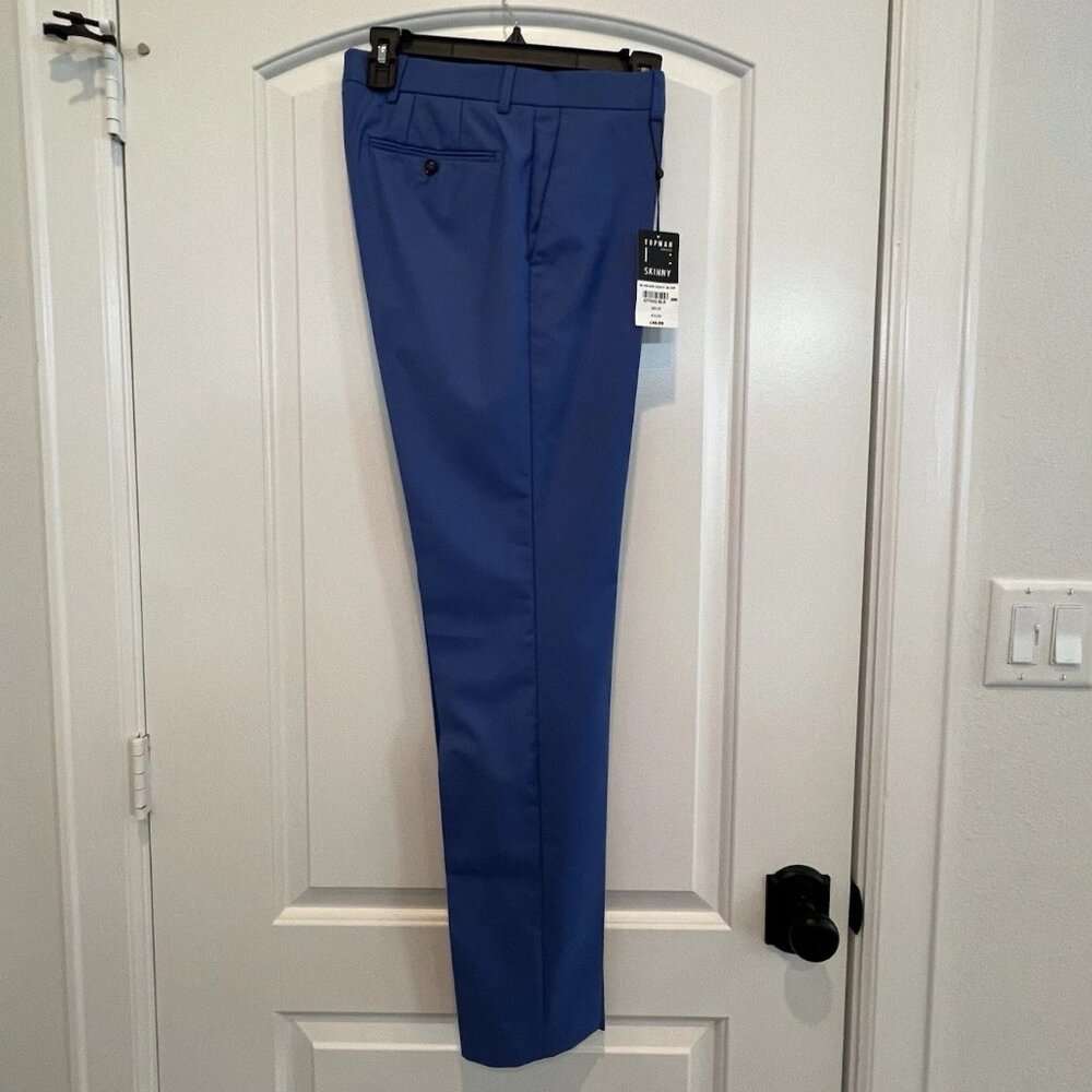 TOPMAN - Men's Skinny Dress Pants Slim Trousers - 30/32 - Blue
